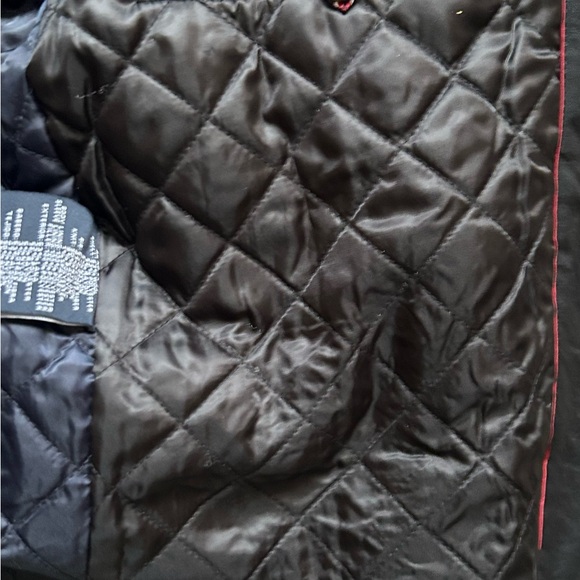 NWT Tommy Hilfiger Wool-Blend Zip-Up Coat, Sz M, Black - Picture 6 of 8